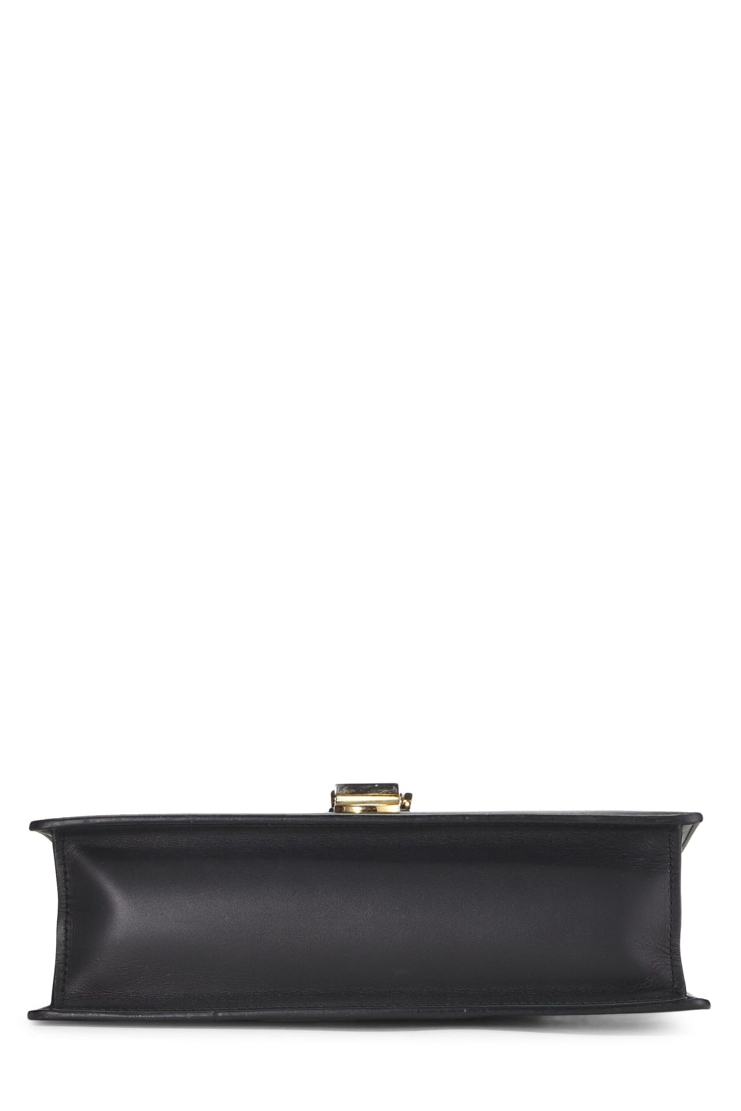 Gucci, Black Leather Web Sylvie Shoulder Small, Black