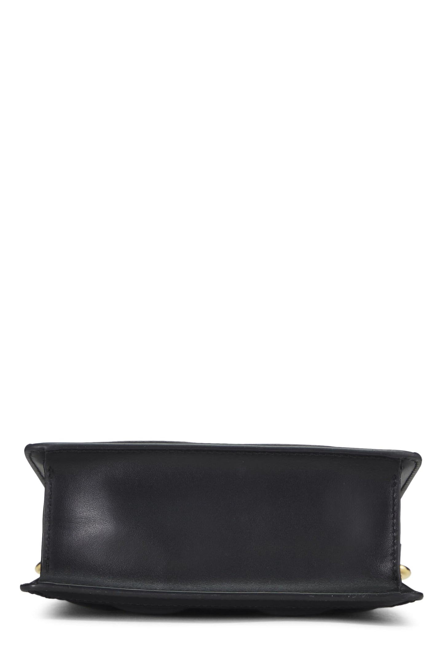 Gucci, Black GG Matelassé Leather Top Handle Small, Black