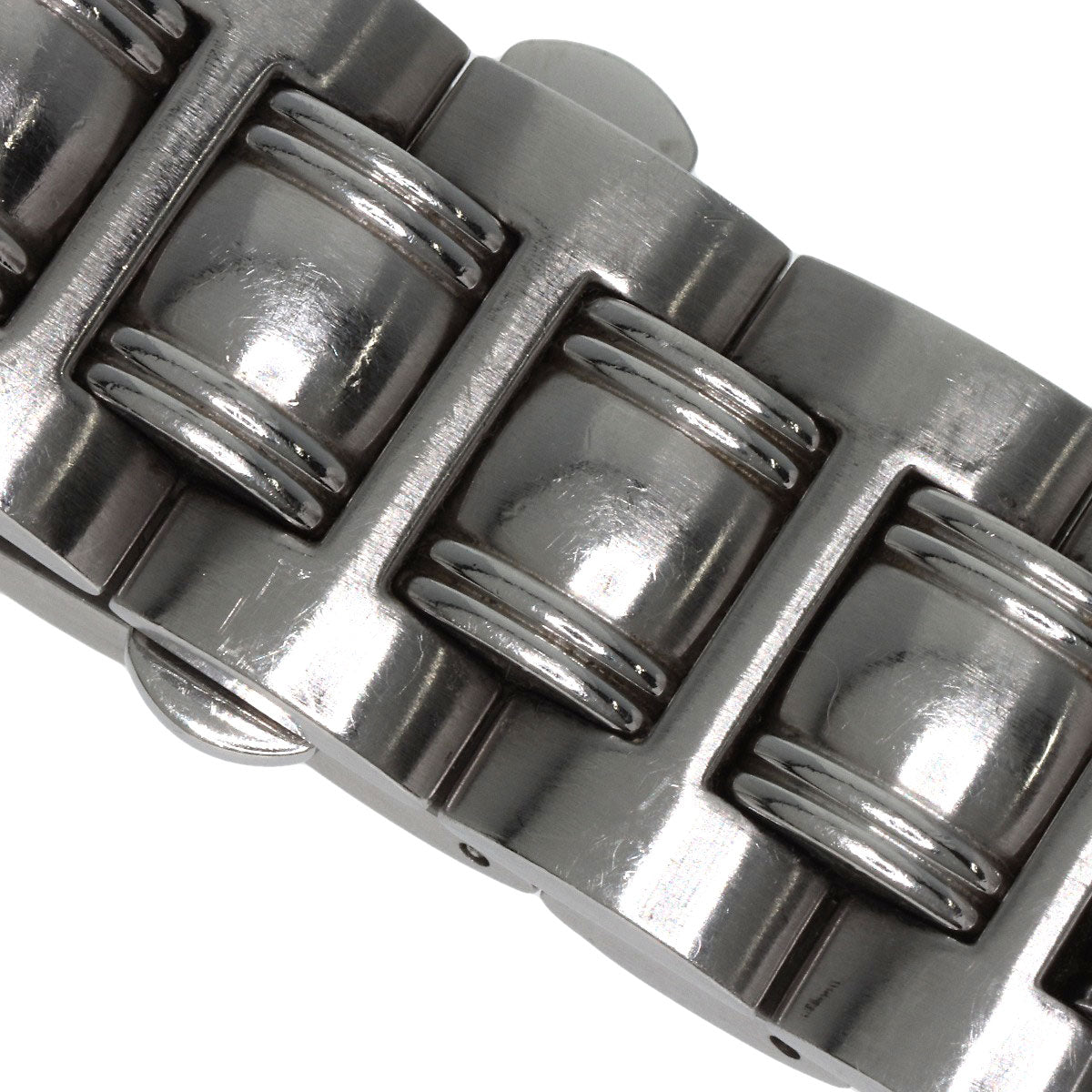 GUCCI Watches Quartz 9040M Stainless Steel , Stainless Steel Silver Double G black dial mens  d
