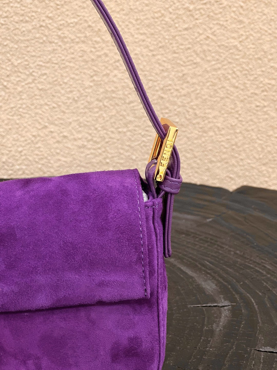 Top QualityTop Quality Baguette Purple Bag For Woman 25cm/9.5in
