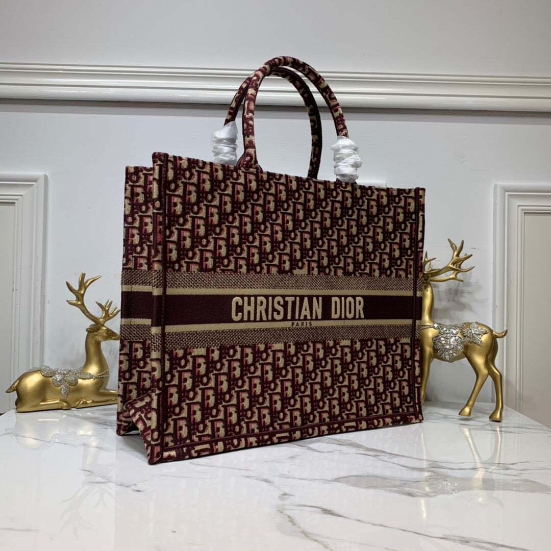 Top Quality Large Book Tote Brown For Women 16.5in/42cm CD M1286ZRIW