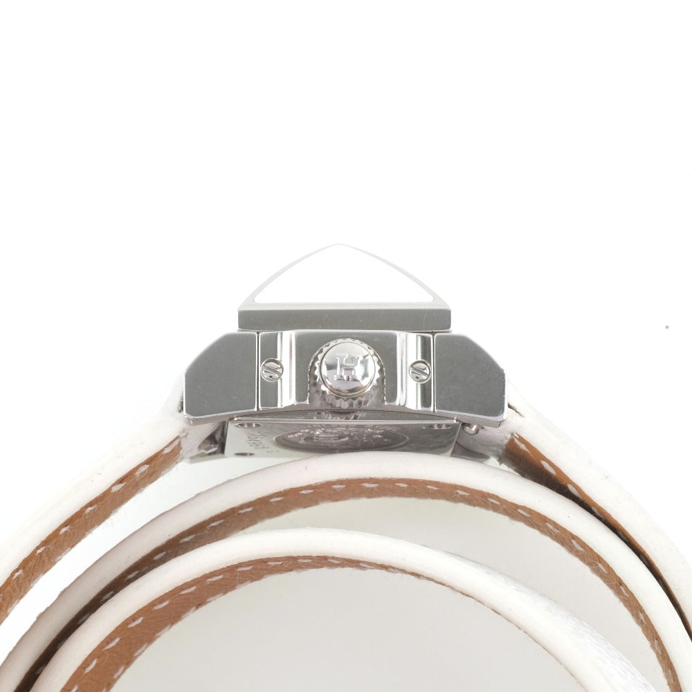 HERMES Watches Quartz ME2.112 Stainless Steel , Leather White Triple Tour Medor Rock White dial Women  d