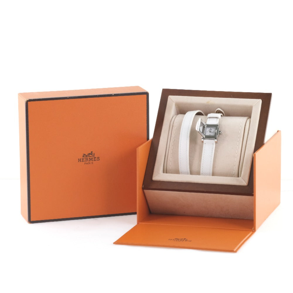 HERMES Watches Quartz ME2.112 Stainless Steel , Leather White Triple Tour Medor Rock White dial Women  d