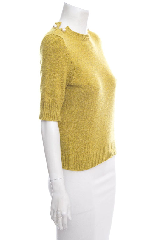 Chanel 2007 Chartre  Short Sleeve Sweater SZ 36