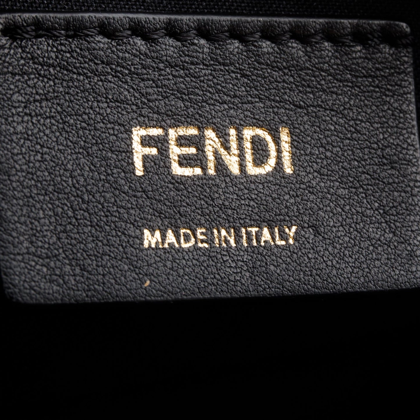 Fendi Brown/Black FF 1974 Embossed Leather F is Fendi Belt Bag