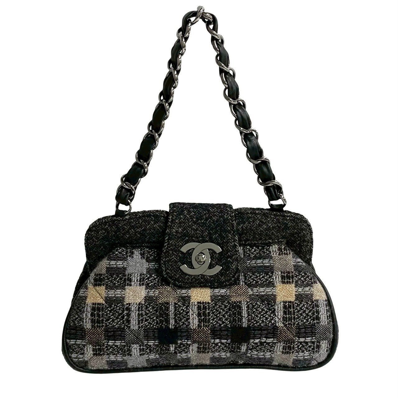 Chanel Coco Mark Tweed Lambskin 2way Bag