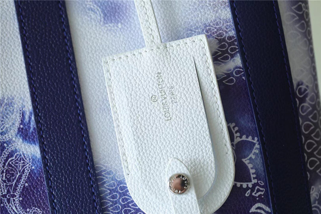Top Quality Randonee Messenger Monogram Stripes Blue For Men, Bags, Shoulder And Crossbody Bags 10.4in/26cm Top Quality 