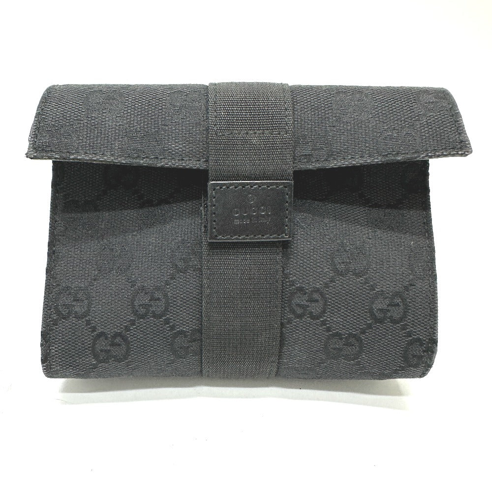 GUCCI Pouch 39.0911 GG canvas black GG Cosmetics Pouch Women