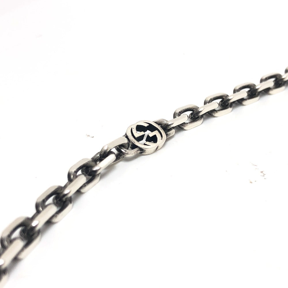 GUCCI Necklace SV925 Silver Interlocking G mens