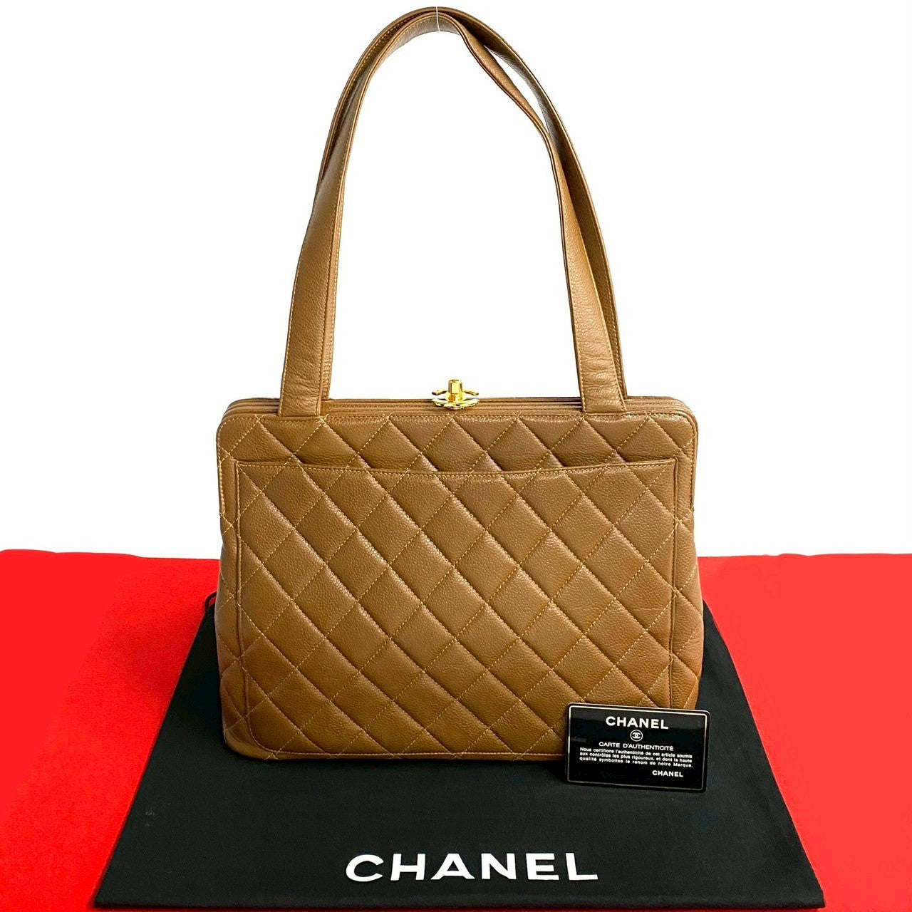 Chanel Matelasse Caviar Skin 2way Bag