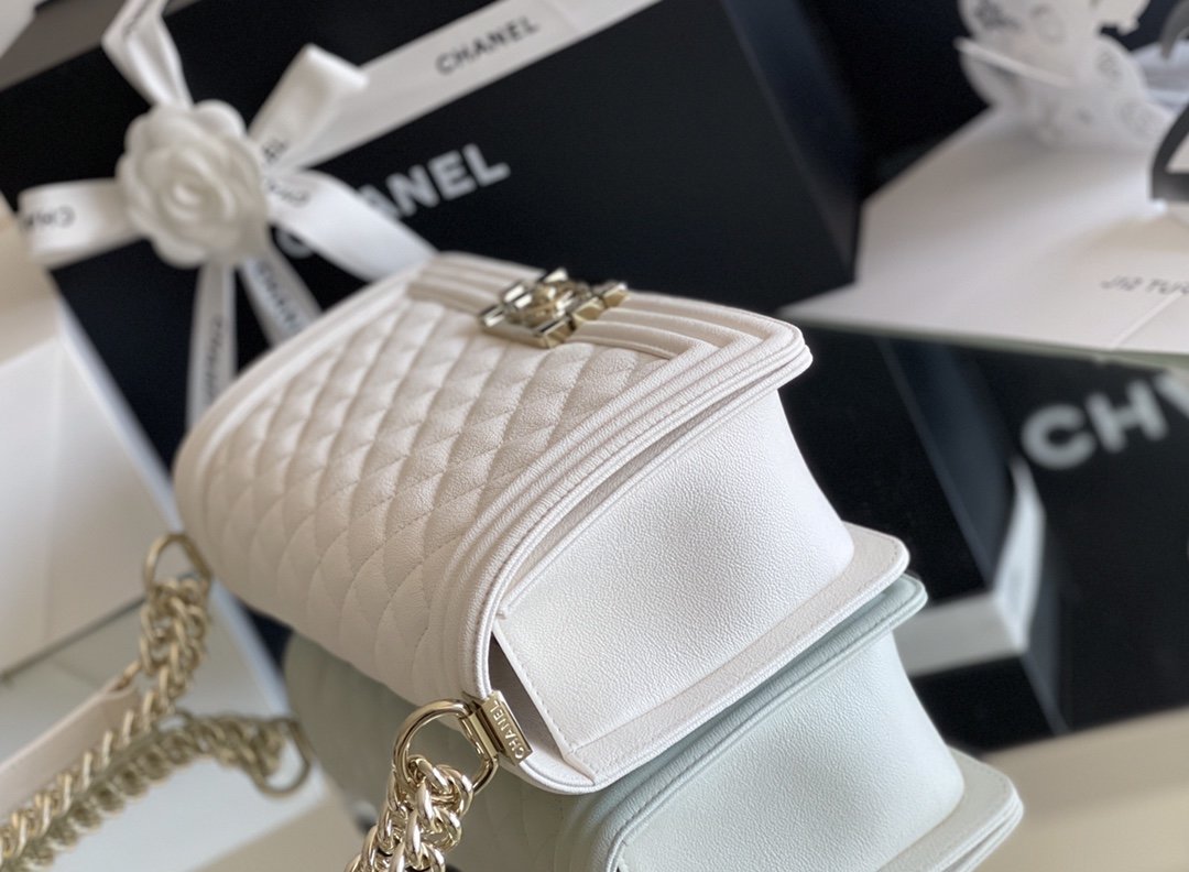 CHLMeTop Qualityum Classic Top Qualityap Bag 25cm White For Women A67086