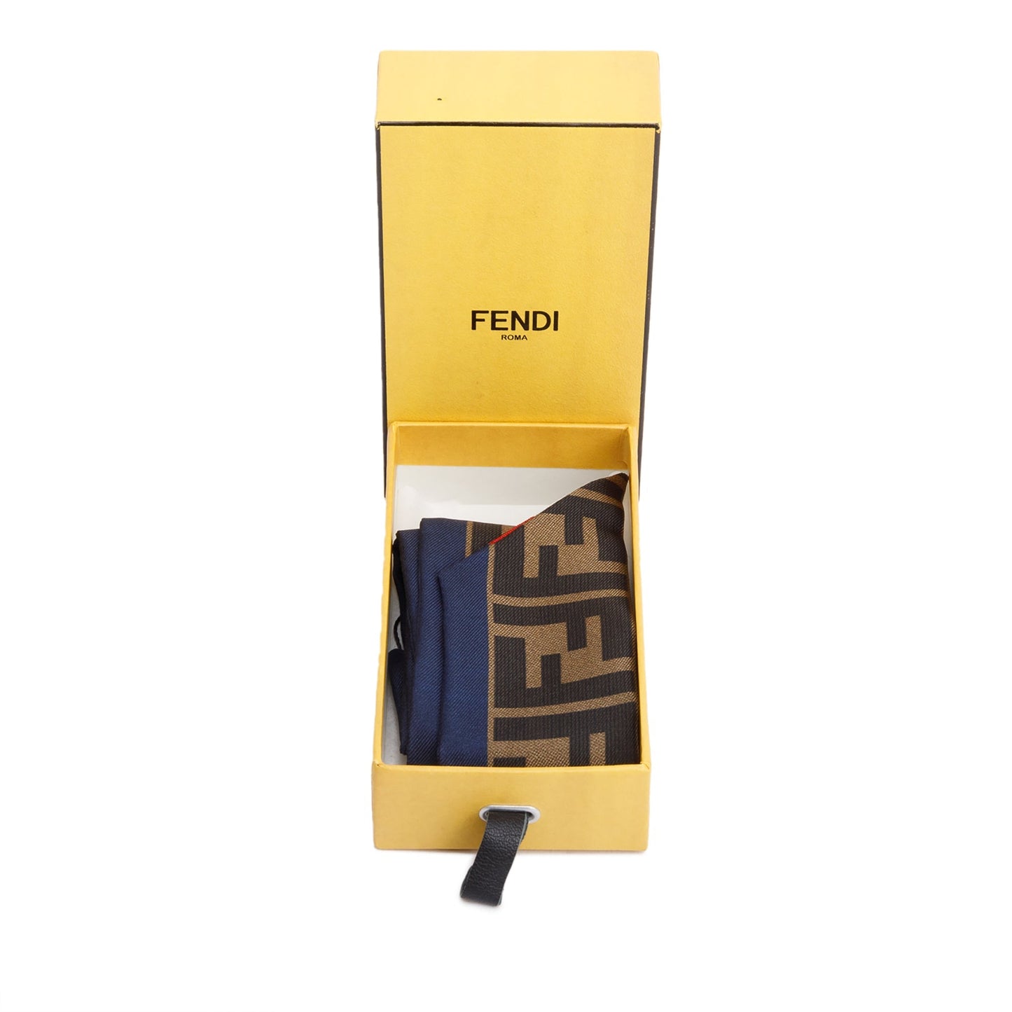 Fendi x Fila White/FF Zucca Print Silk Wrappy Bandeau