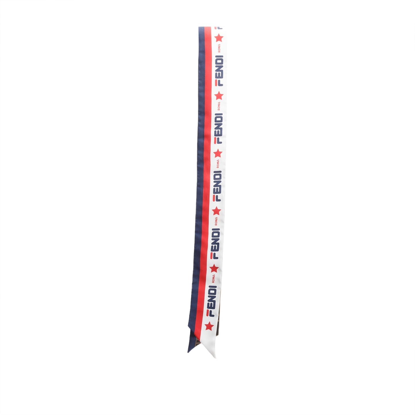Fendi x Fila White/FF Zucca Print Silk Wrappy Bandeau