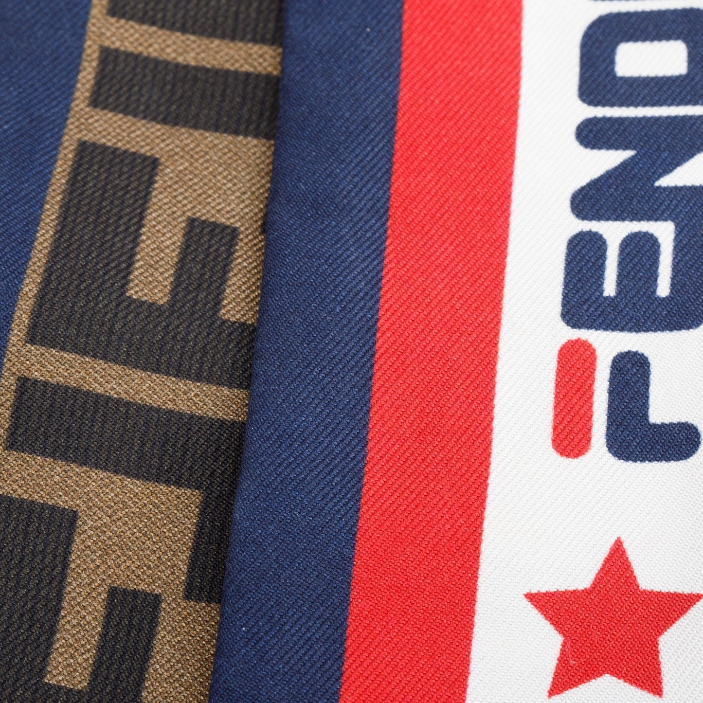 Fendi x Fila White/FF Zucca Print Silk Wrappy Bandeau