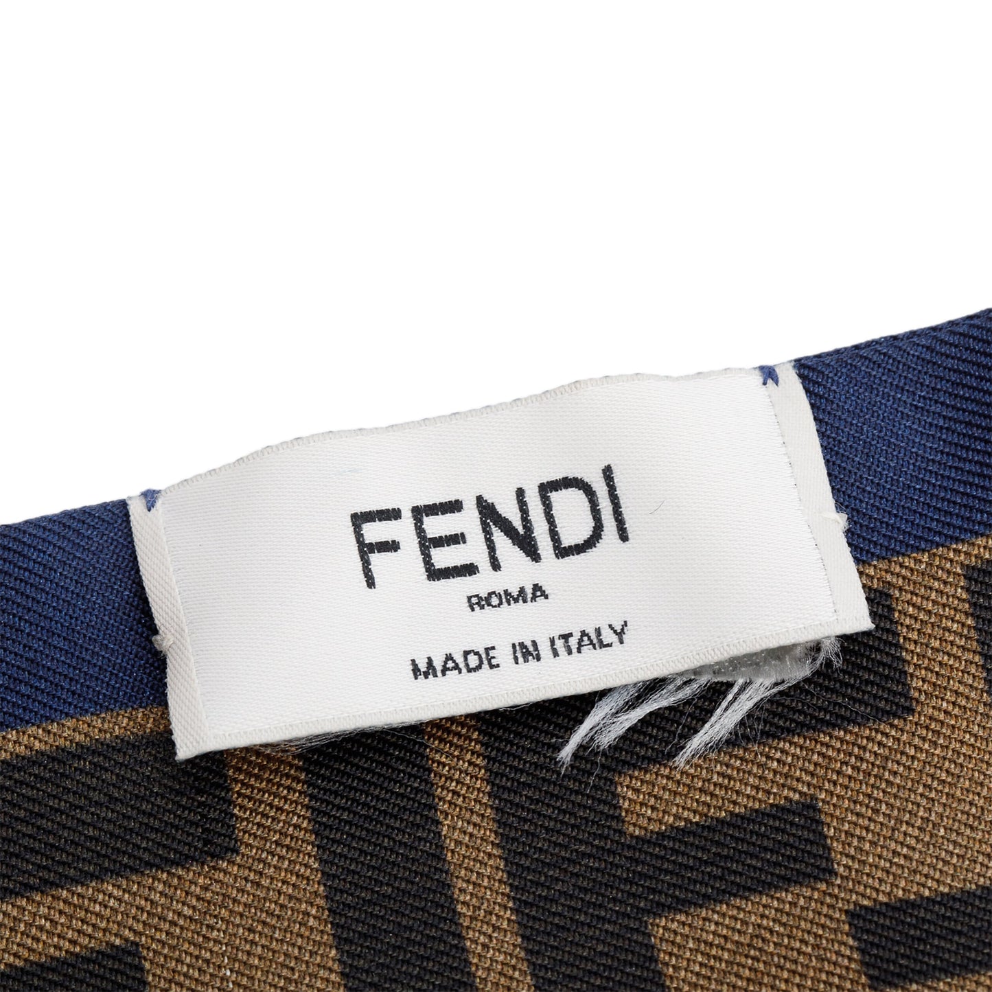 Fendi x Fila White/FF Zucca Print Silk Wrappy Bandeau