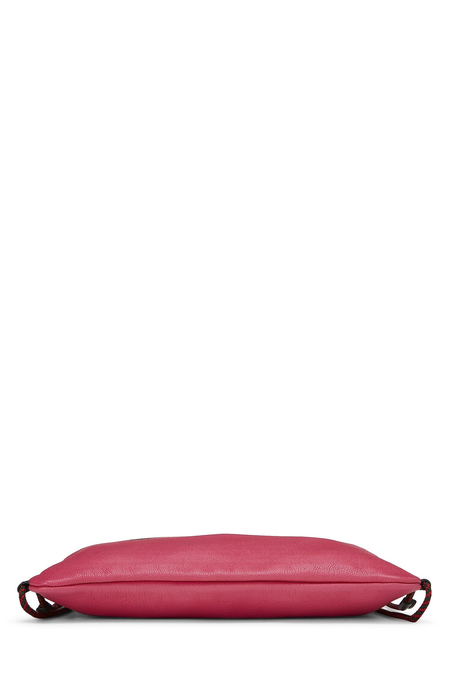 Gucci, Pink Leather Logo Drawstring Backpack Large, Pink