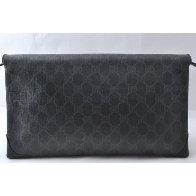 Gucci Supreme Guccissima Print Two Way Gray Leather And Gg Leather Shoulder Bag