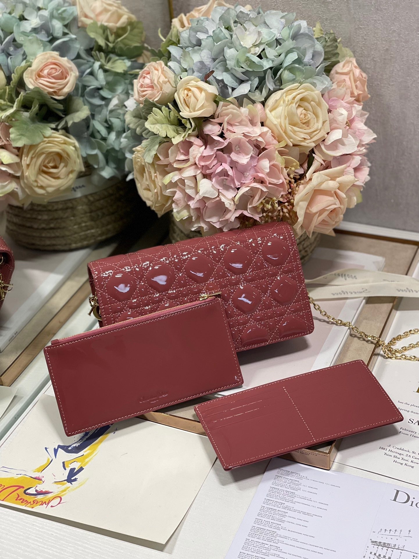 Top Quality Lady Pouch Crimson, For Women, Womens Handbags 8.5in/21.5cm CD