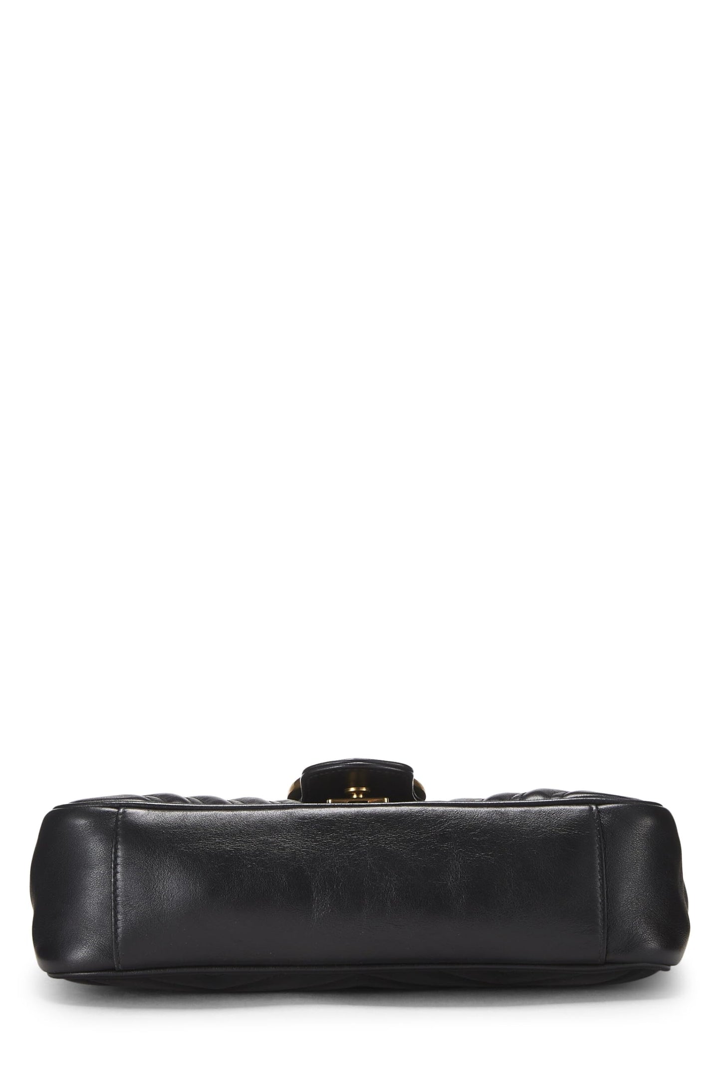 Gucci, Black Leather GG Marmont Shoulder Bag Small, Black