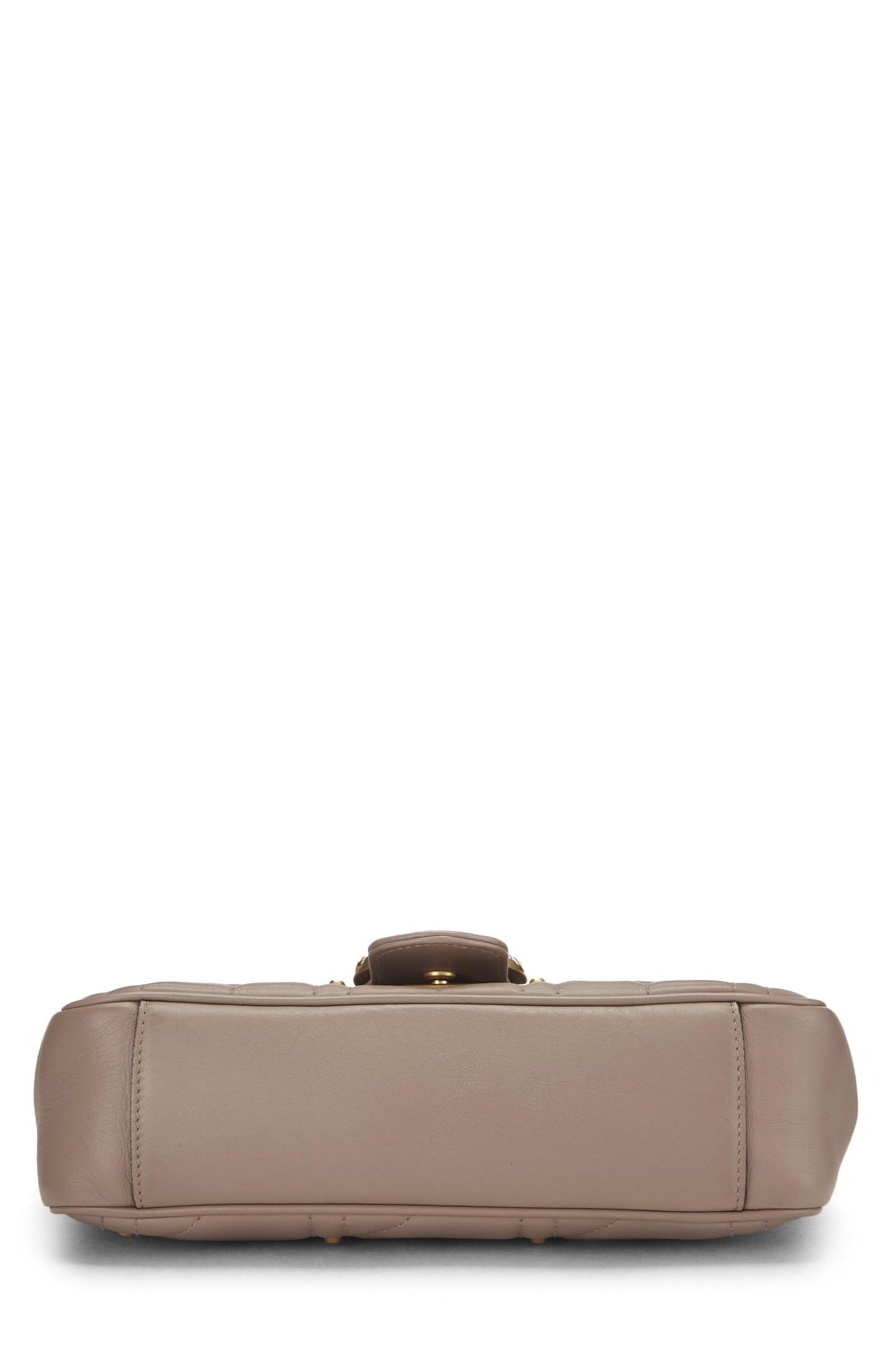 Gucci, Beige Pearl Matelassé Leather Marmont Shoulder Bag Small, Beige