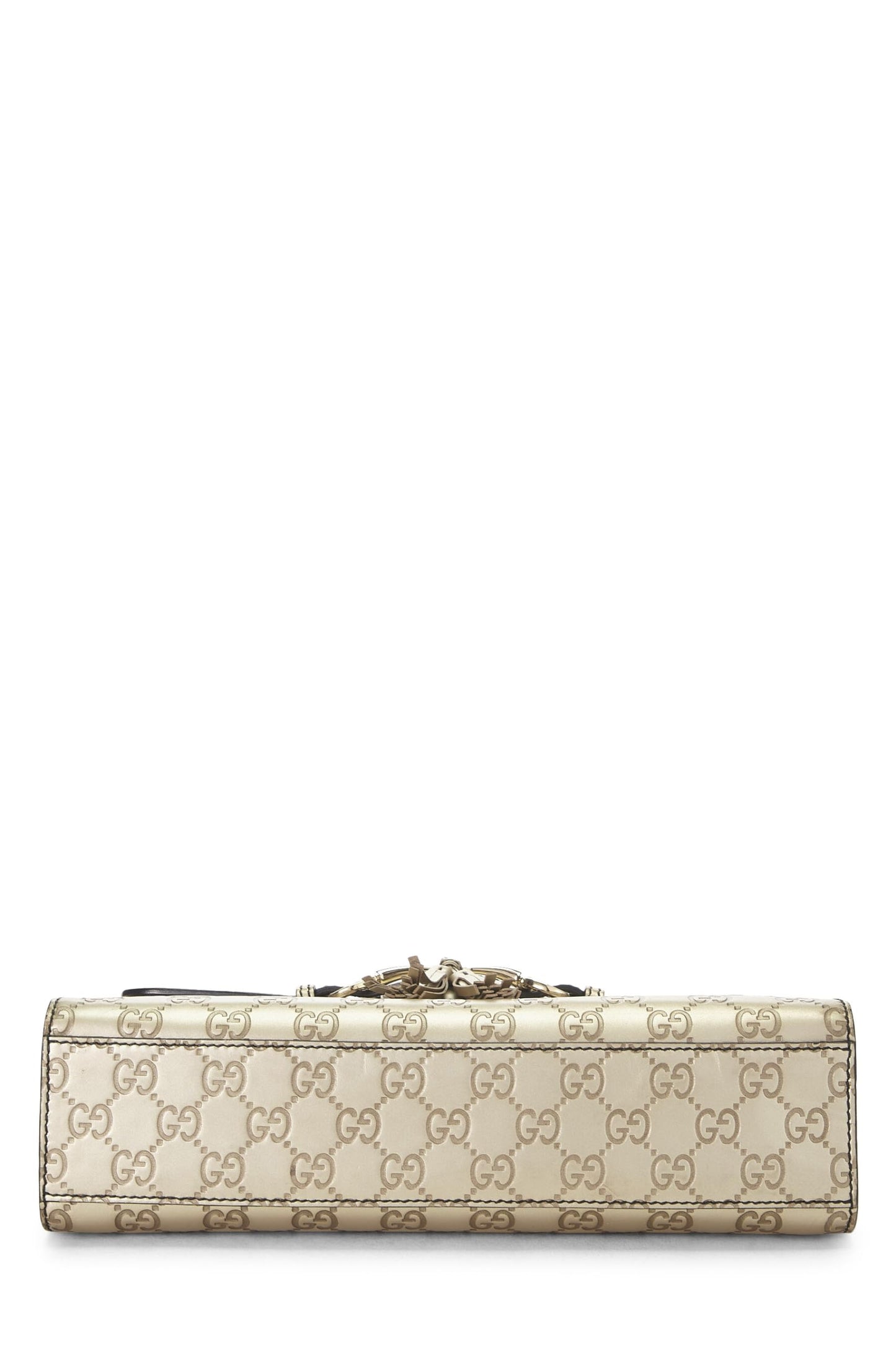 Gucci, Gold Microguccissima Leather Emily Chain Shoulder Bag, Gold