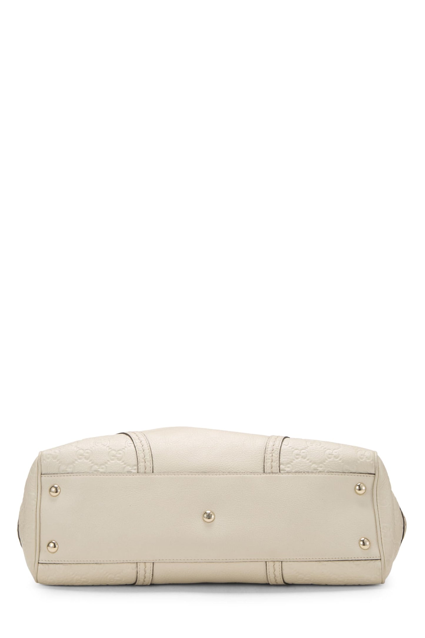 Gucci, Cream Leather Signora Tote, White