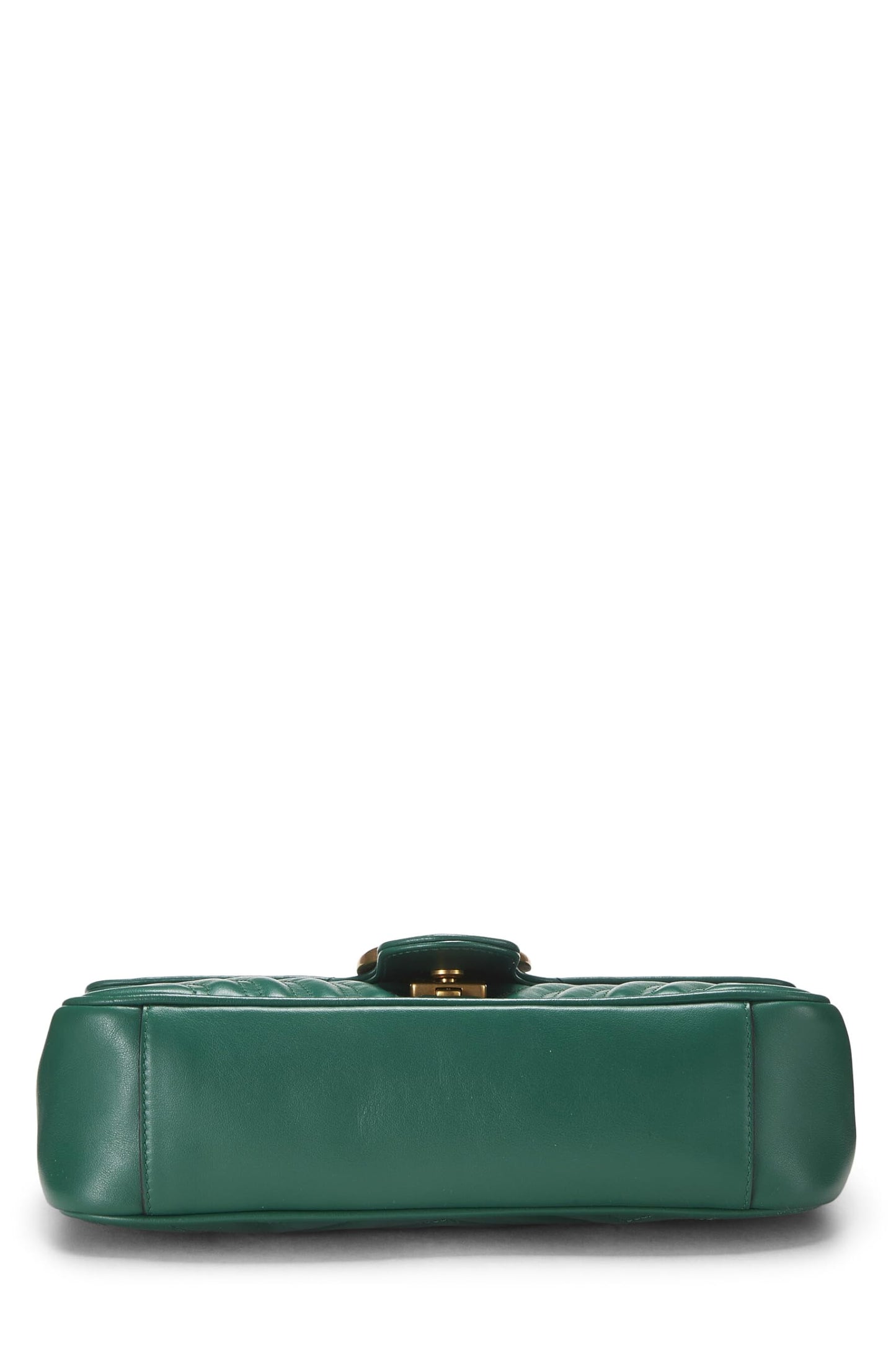 Gucci, Green Leather GG Marmont Shoulder Bag Small, Green