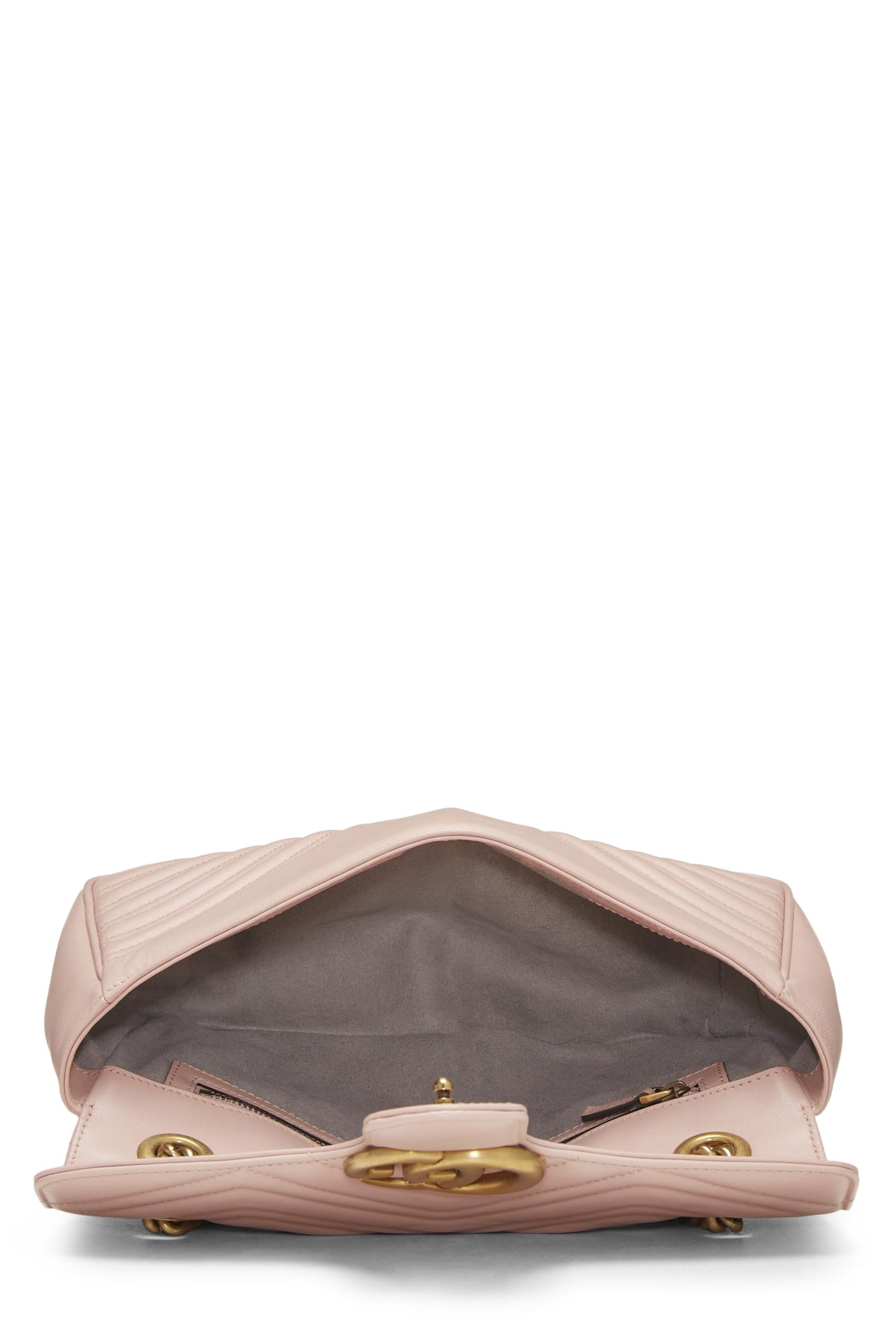 Gucci, Pink Leather GG Marmont Shoulder Bag Small, Pink