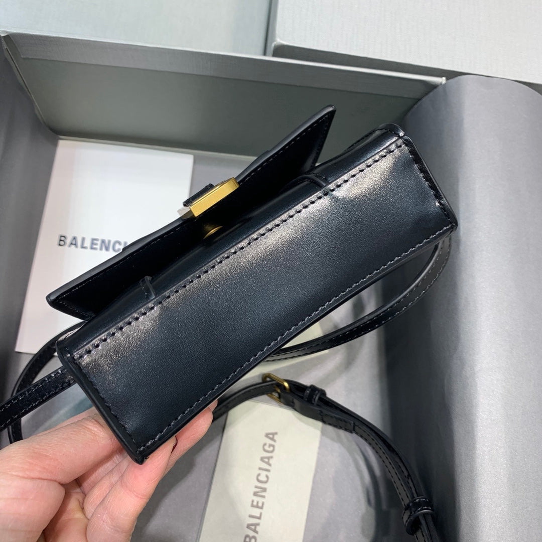 Top Quality Hourglass Mini Handbag In Black, For Women,  Bags 4.7in/12cm