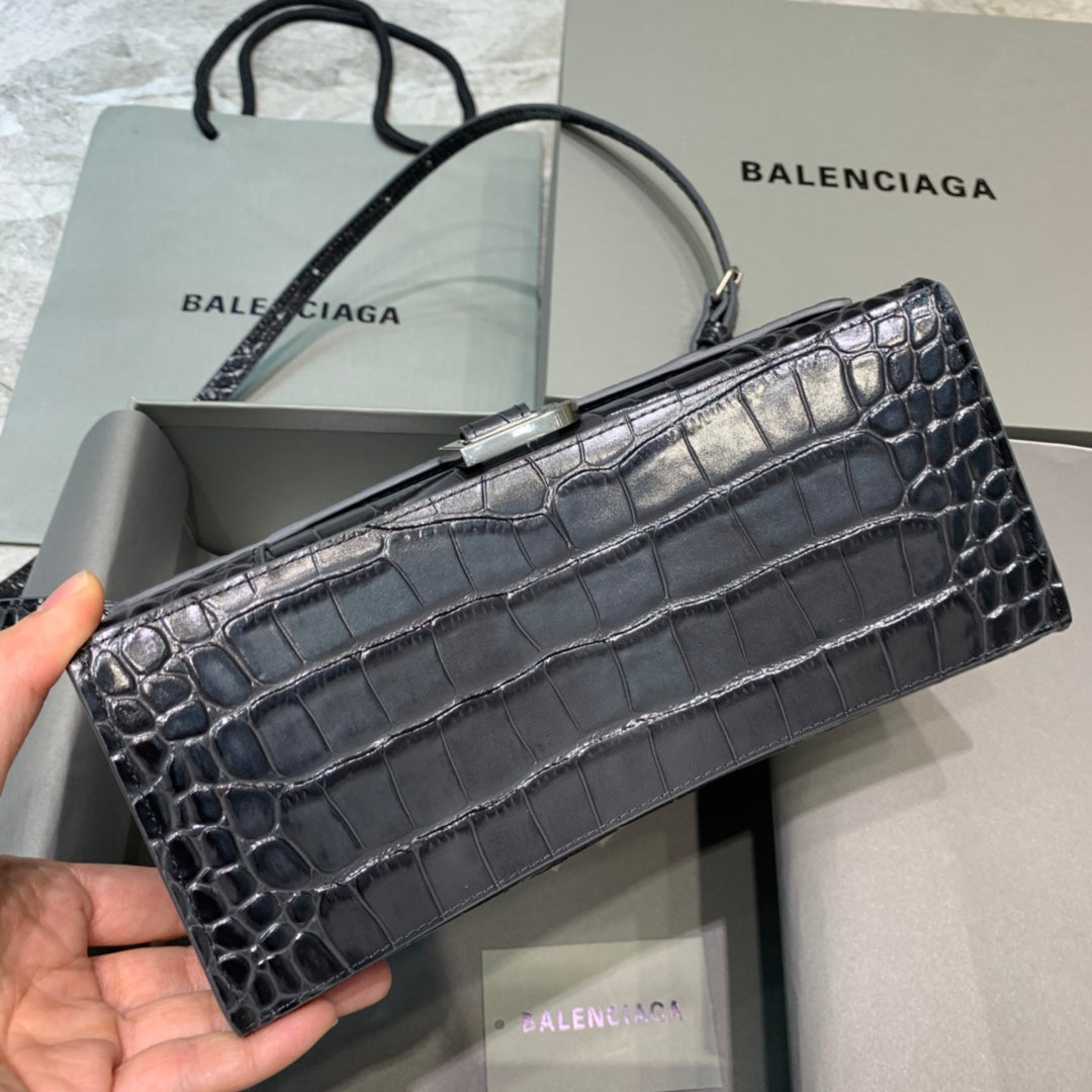 Top Quality Hourglass Small Handbag In Dark Grey, For Women,  Bags 9in/23cm 5935461LR6Y1309