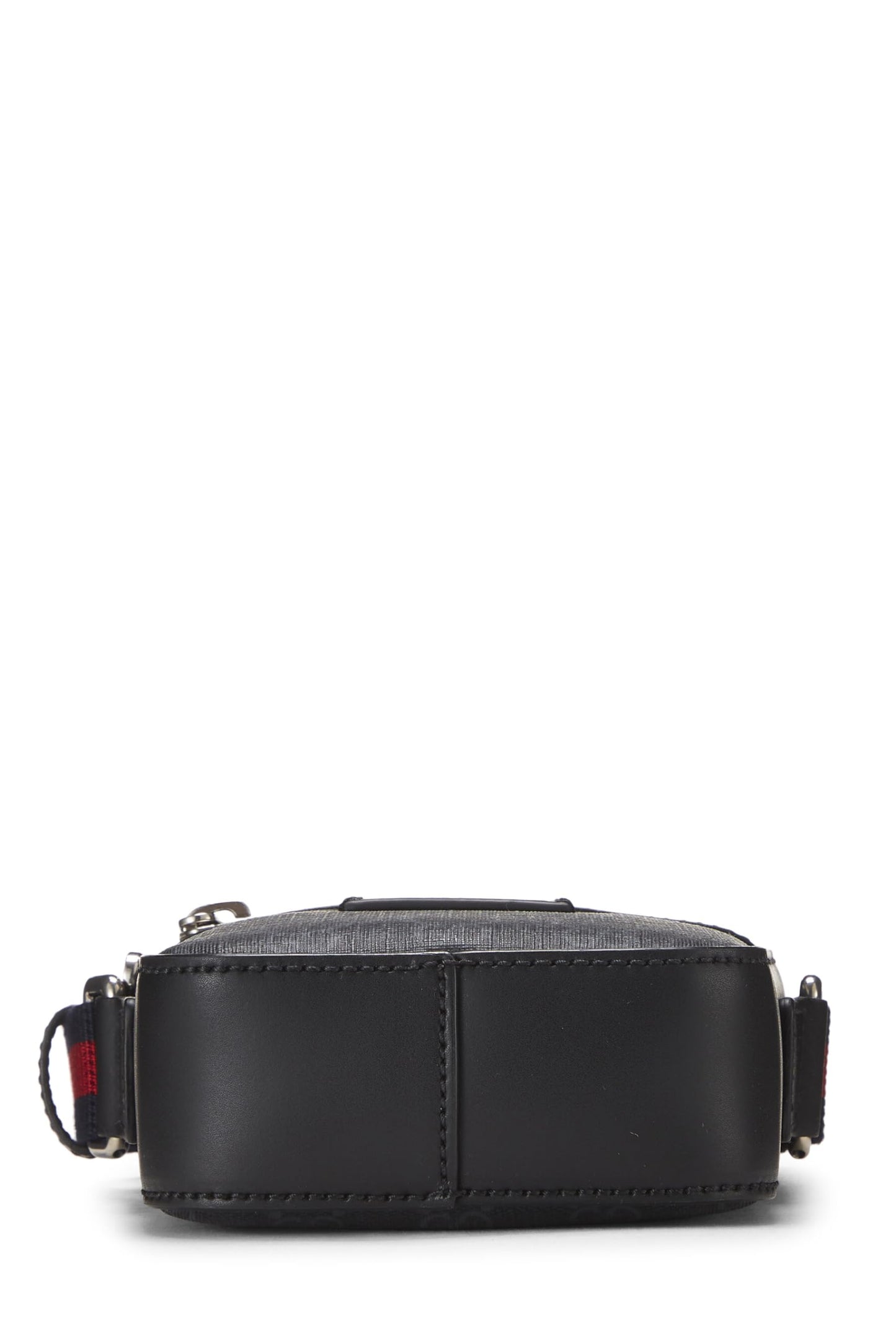 Gucci, Black GG Supreme Canvas Vertical Web Messenger Mini, Black