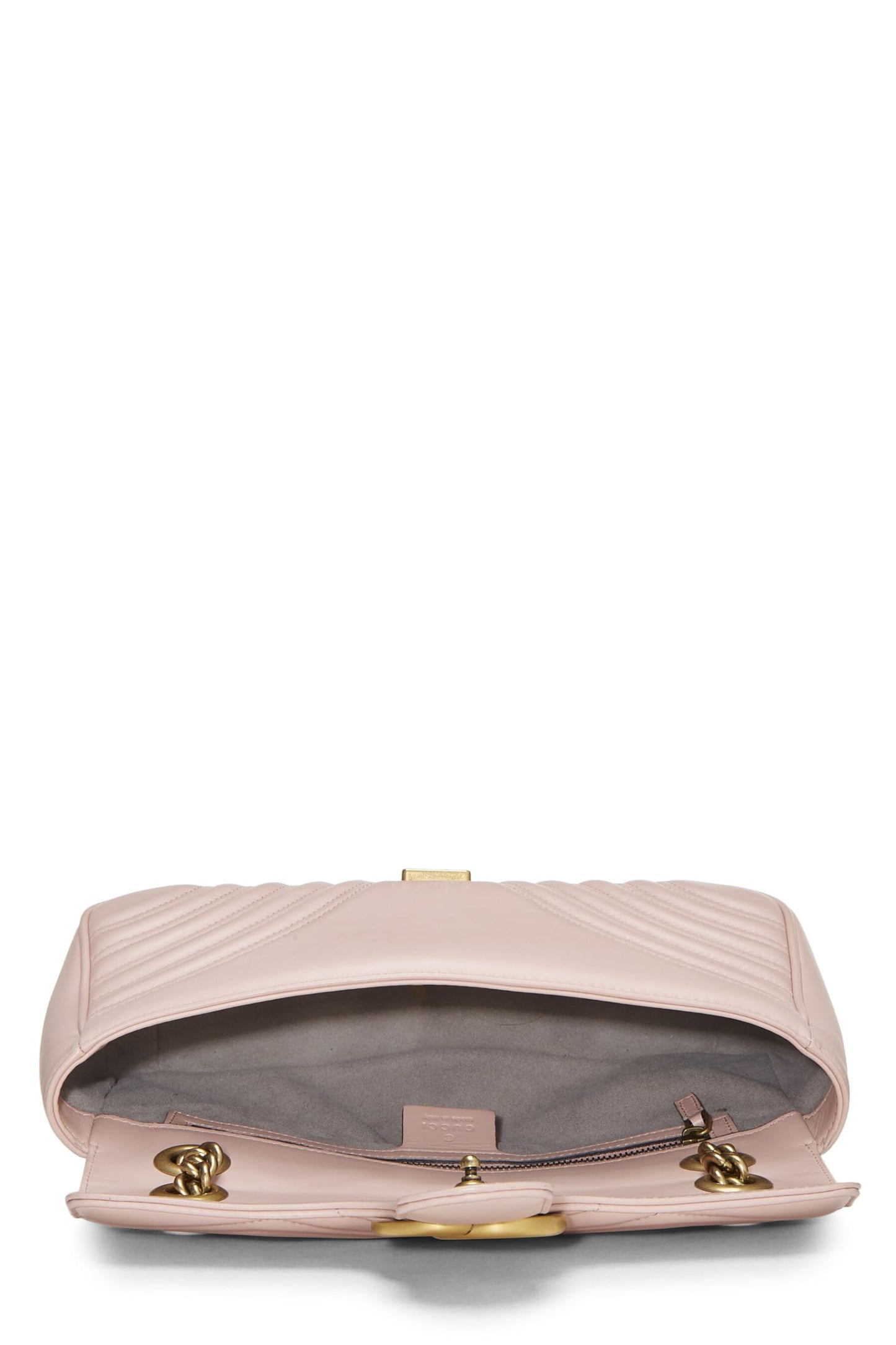 Gucci, Pink Leather GG Marmont Shoulder Bag Small, Pink