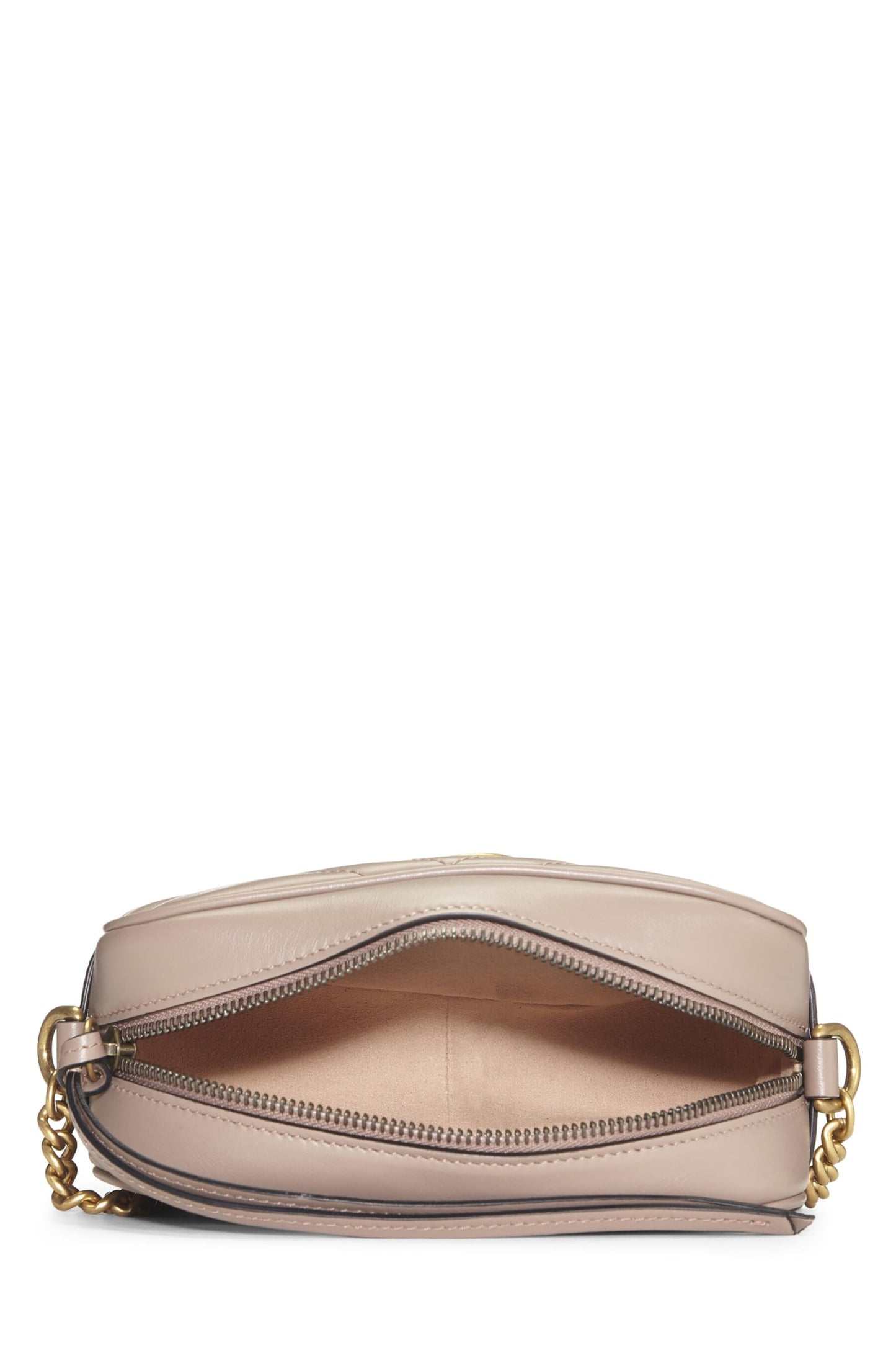 Gucci, Pink Leather GG Marmont Crossbody Bag Small, Pink