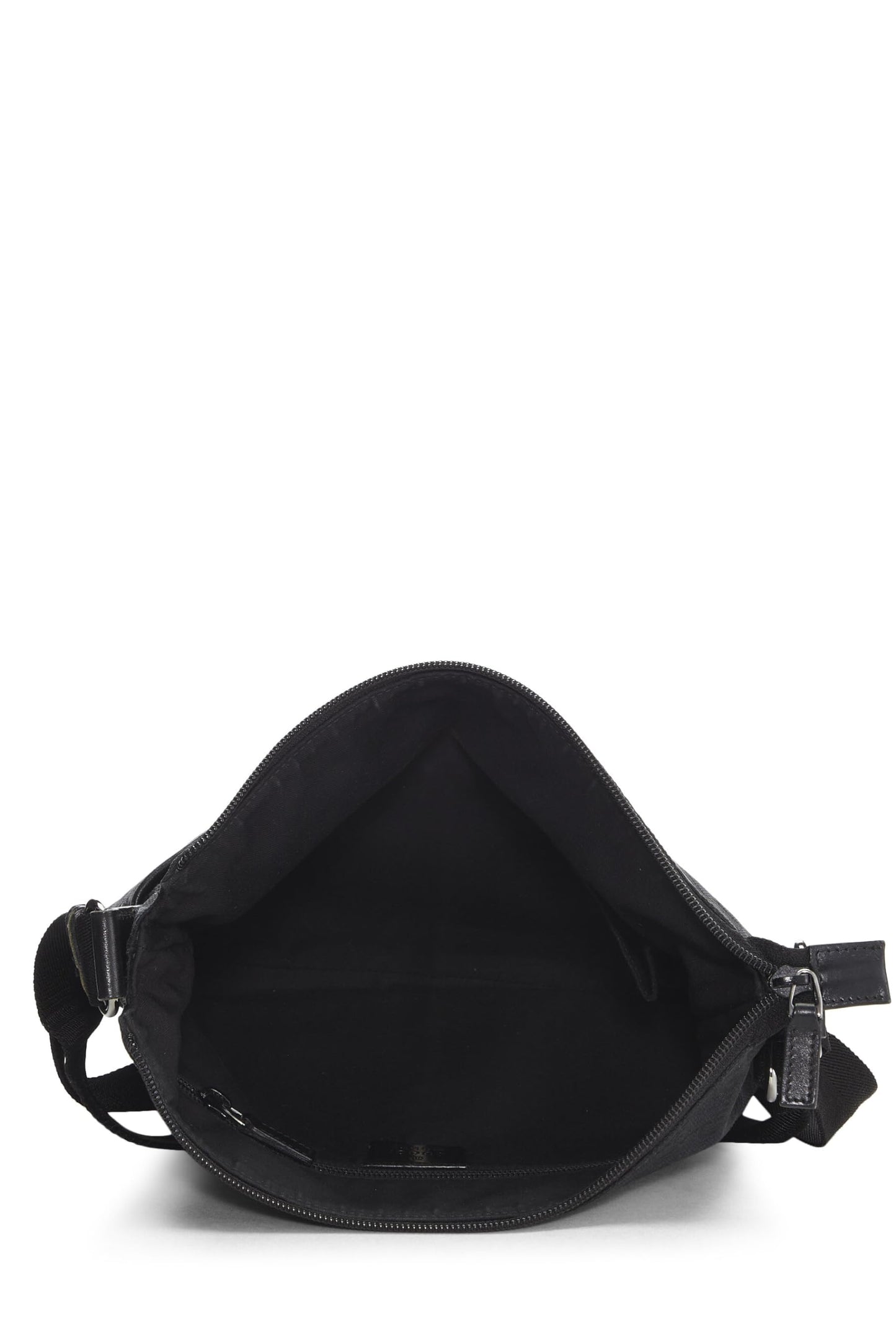 Gucci, Black Canvas Pocket Messenger, Black