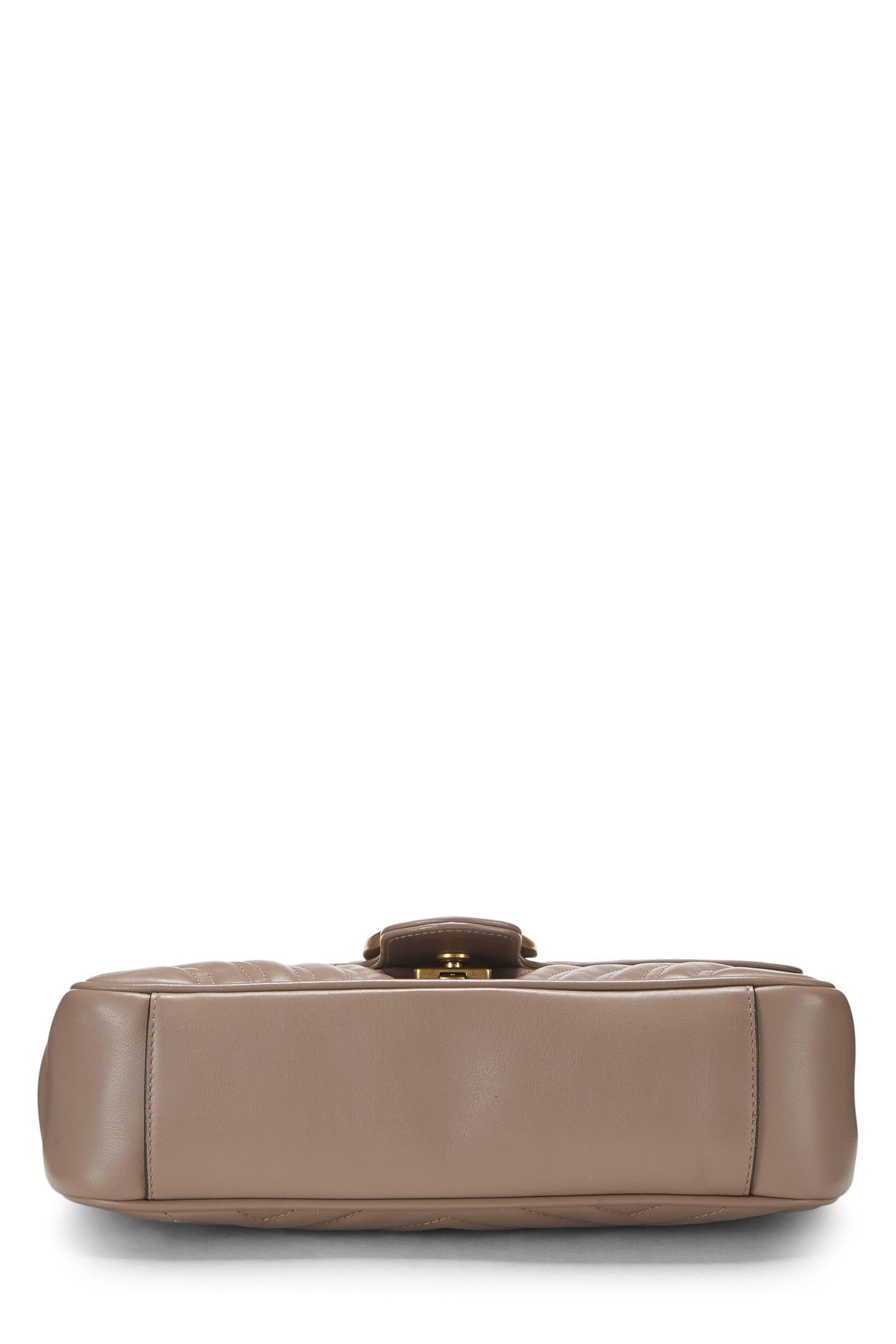 Gucci, Beige Leather GG Marmont Shoulder Bag Small, Pink