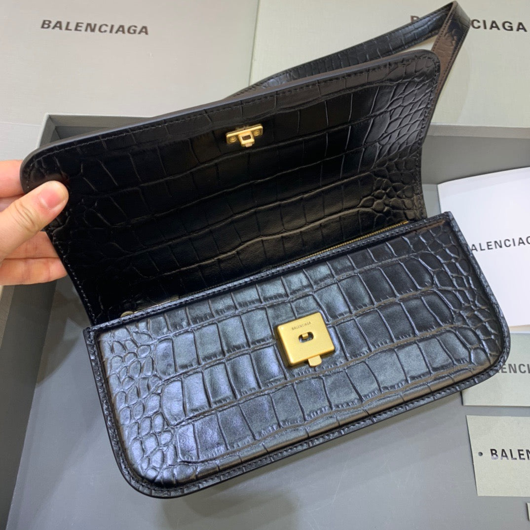 Top Quality Gossip Small Shoulder Bag Black, For Women,  Bags 9.1in/23cm