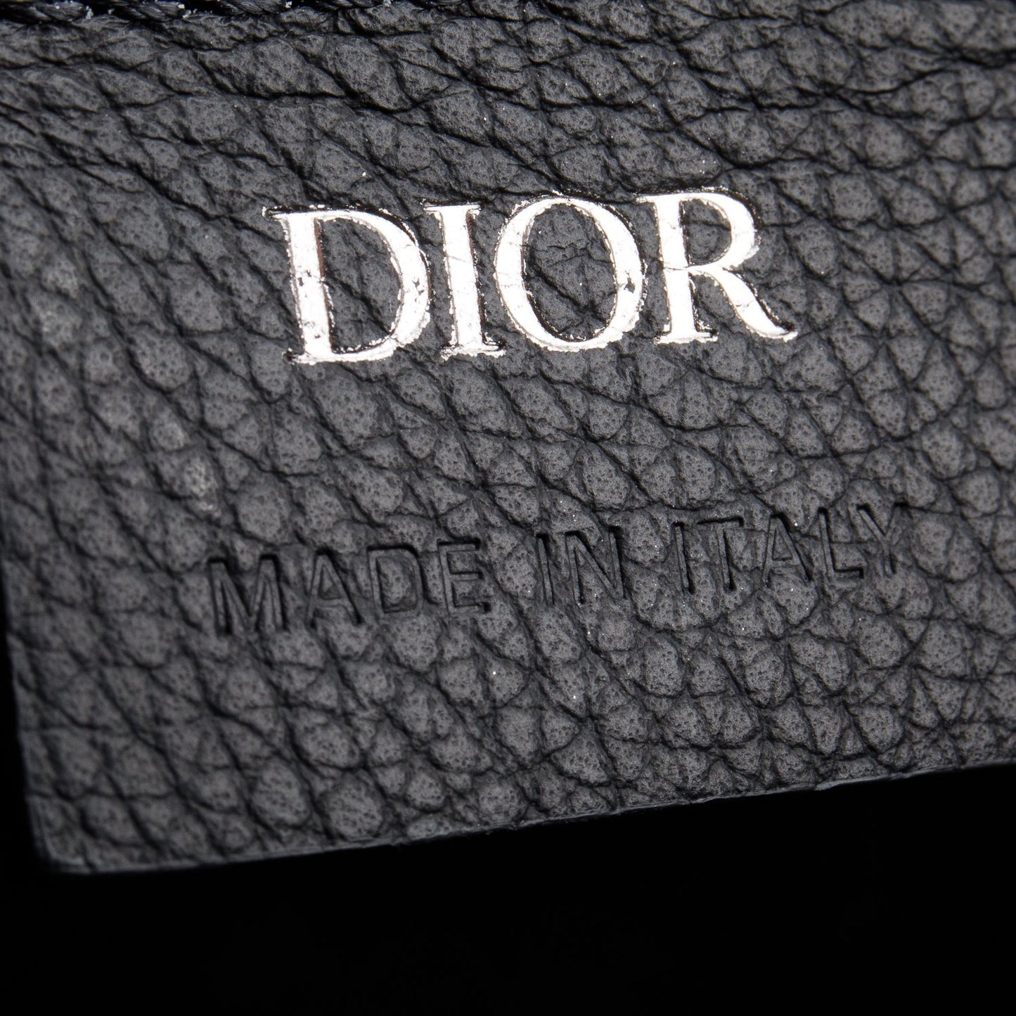 Christian Dior 2024 Black Calfskin Leather Oblique Mini Saddle Messenger Bag