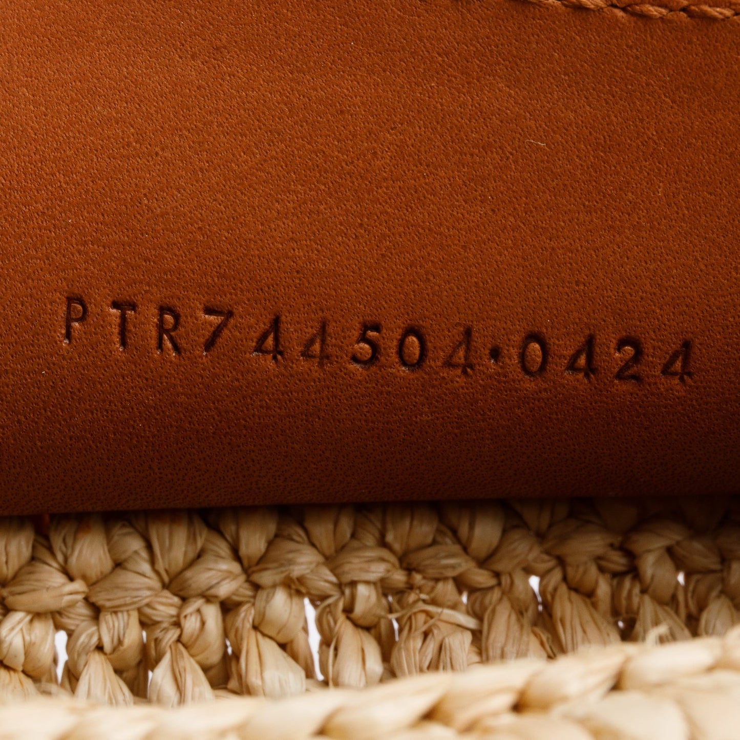 Saint Laurent 2024 Neutral Raffia Small Sade Tube Bag