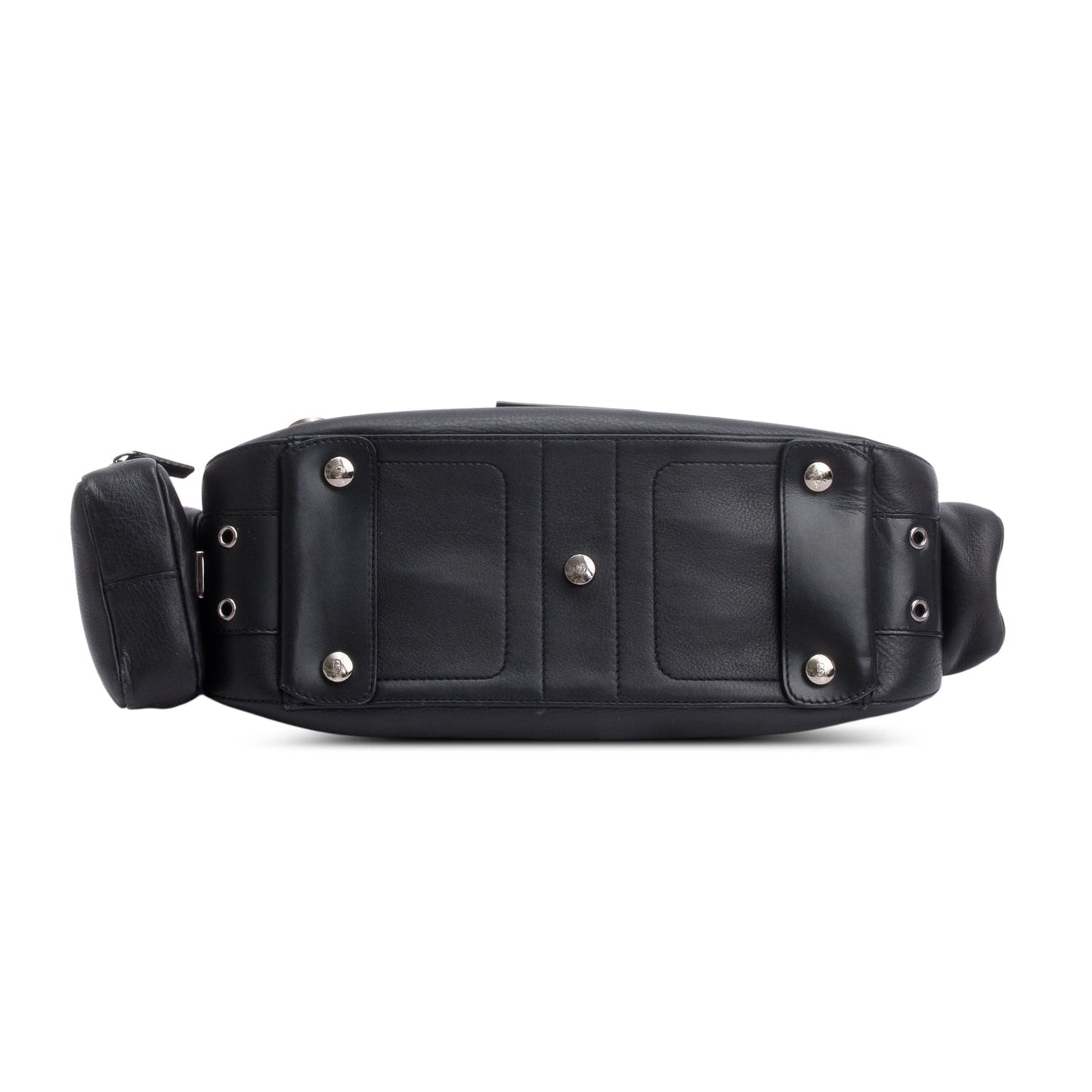 Christian Dior Black Leather Street Chic Columbus Cargo Shoulder Bag