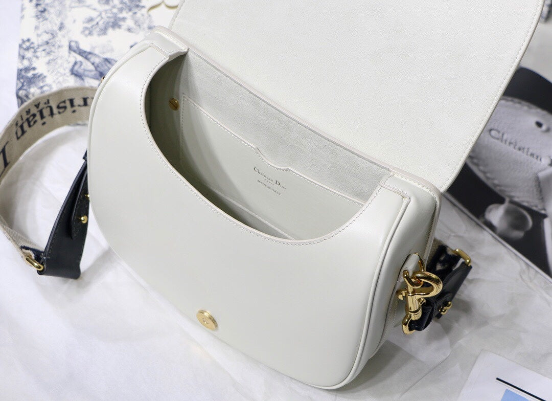 Top Quality Large Bobby Bag White For Women 10.5in/27cm CD M9320UMOB_M941