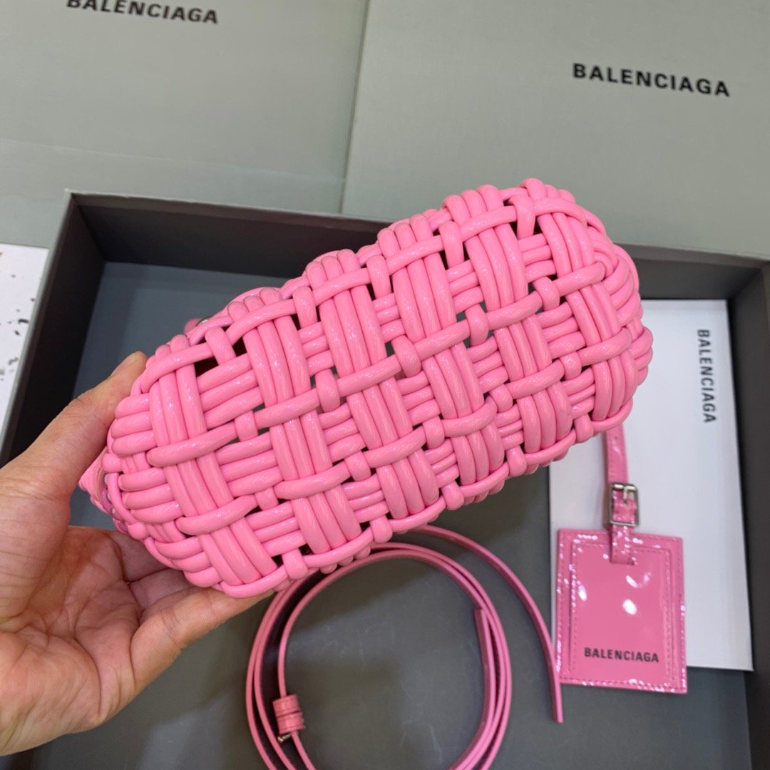 Top Quality Bistro XS Basket With Strap In Pink, For Women,  Bags 16.1in/41cm 6713422IE3Y5812