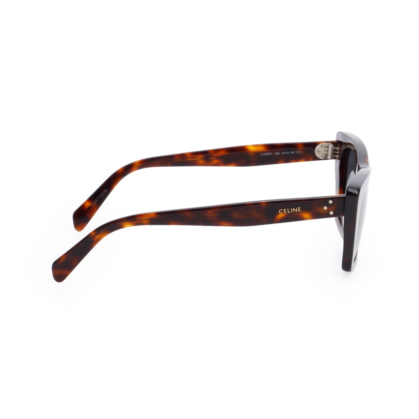 Celine CL401871 Havana Acetate Cat Eye Sunglasses