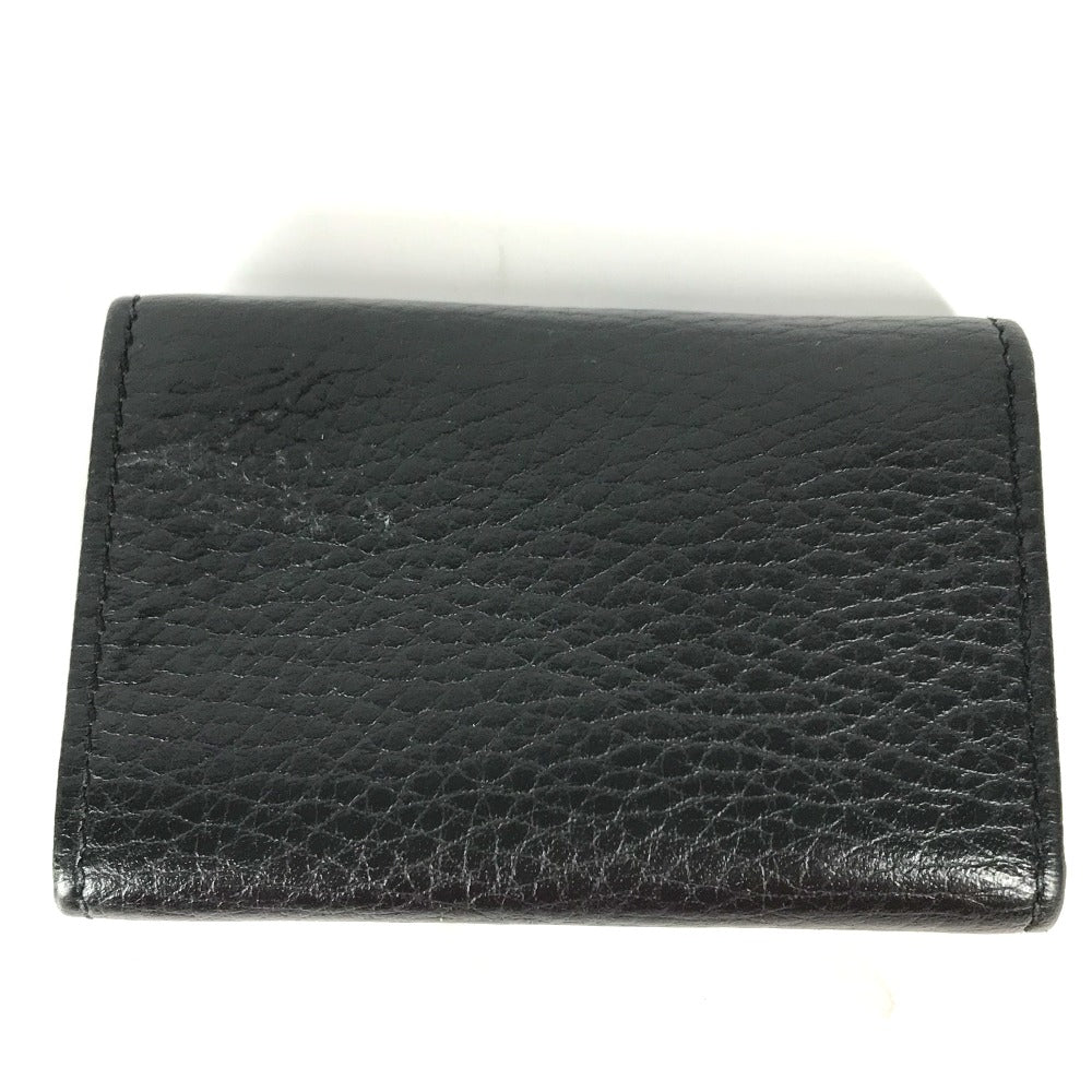 GUCCI Key case Key holder  456118 leather black key GG Marmont Women