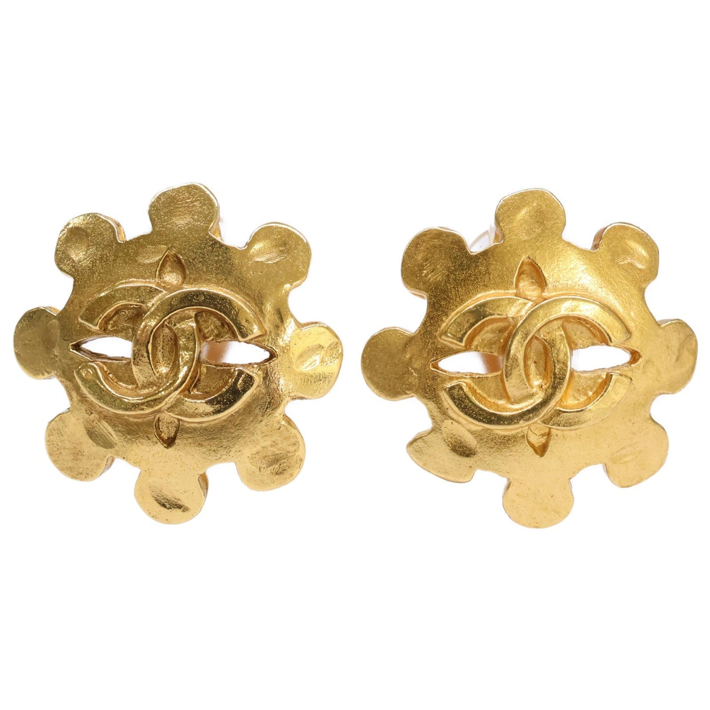 Chanel Gear Coco Mark Earrings