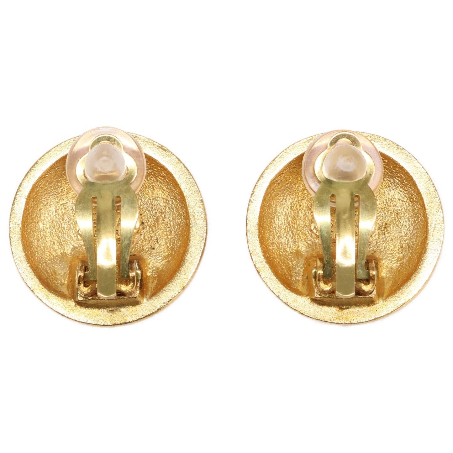 Chanel Round Coco Lattice Earrings