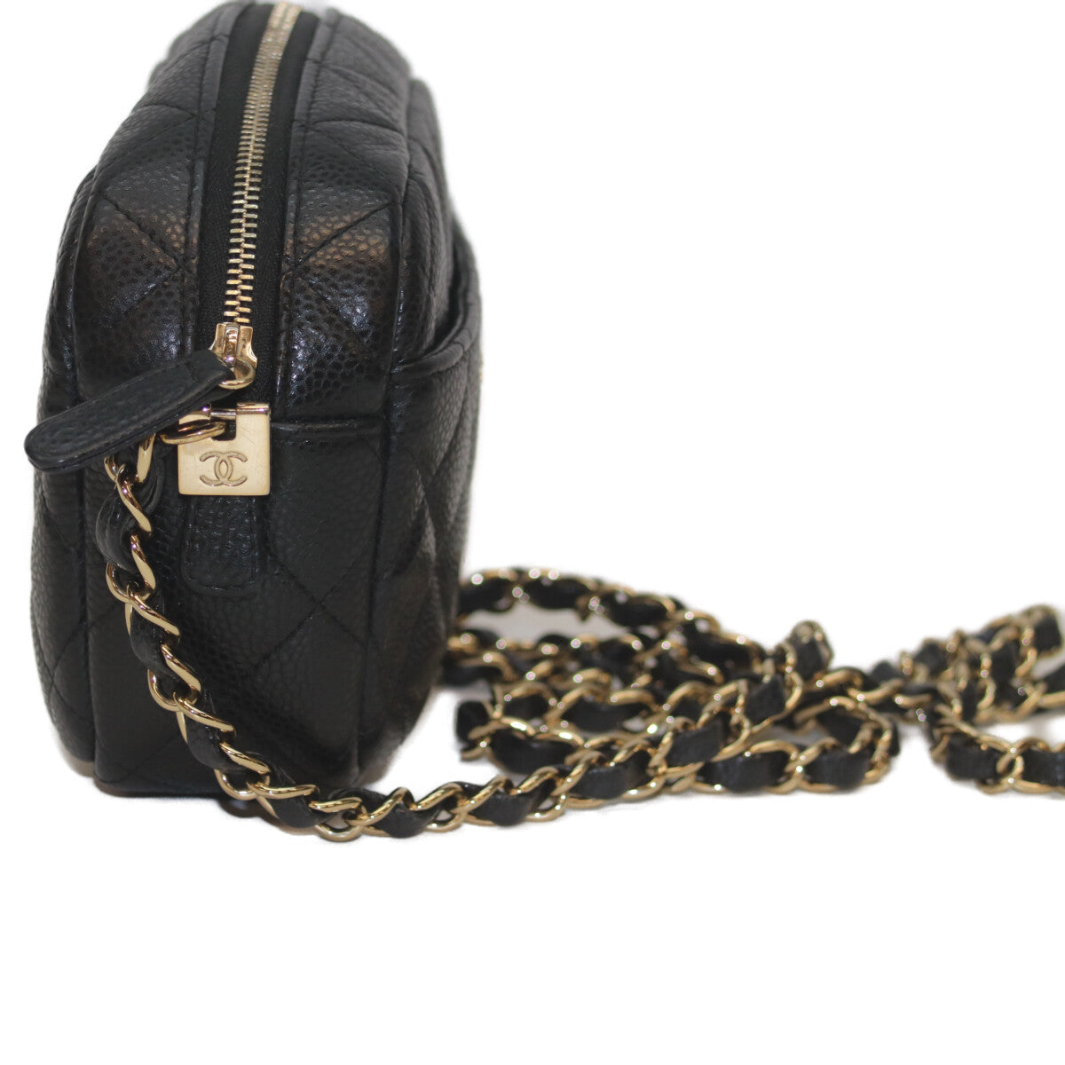 Chanel Camera Chain Caviar Shoulder Bag