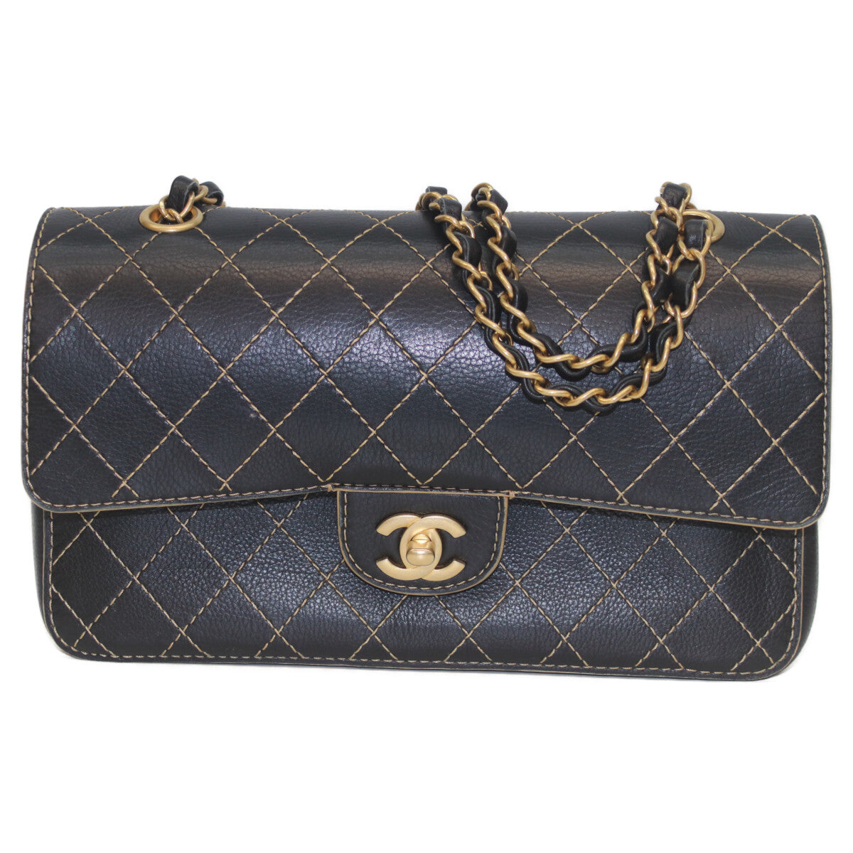 Chanel Wild Stitch Leather Shoulder Bag