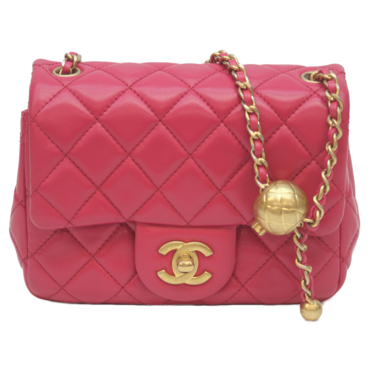 Chanel Coco Ball Mini Matelassé Lambskin Shoulder Bag