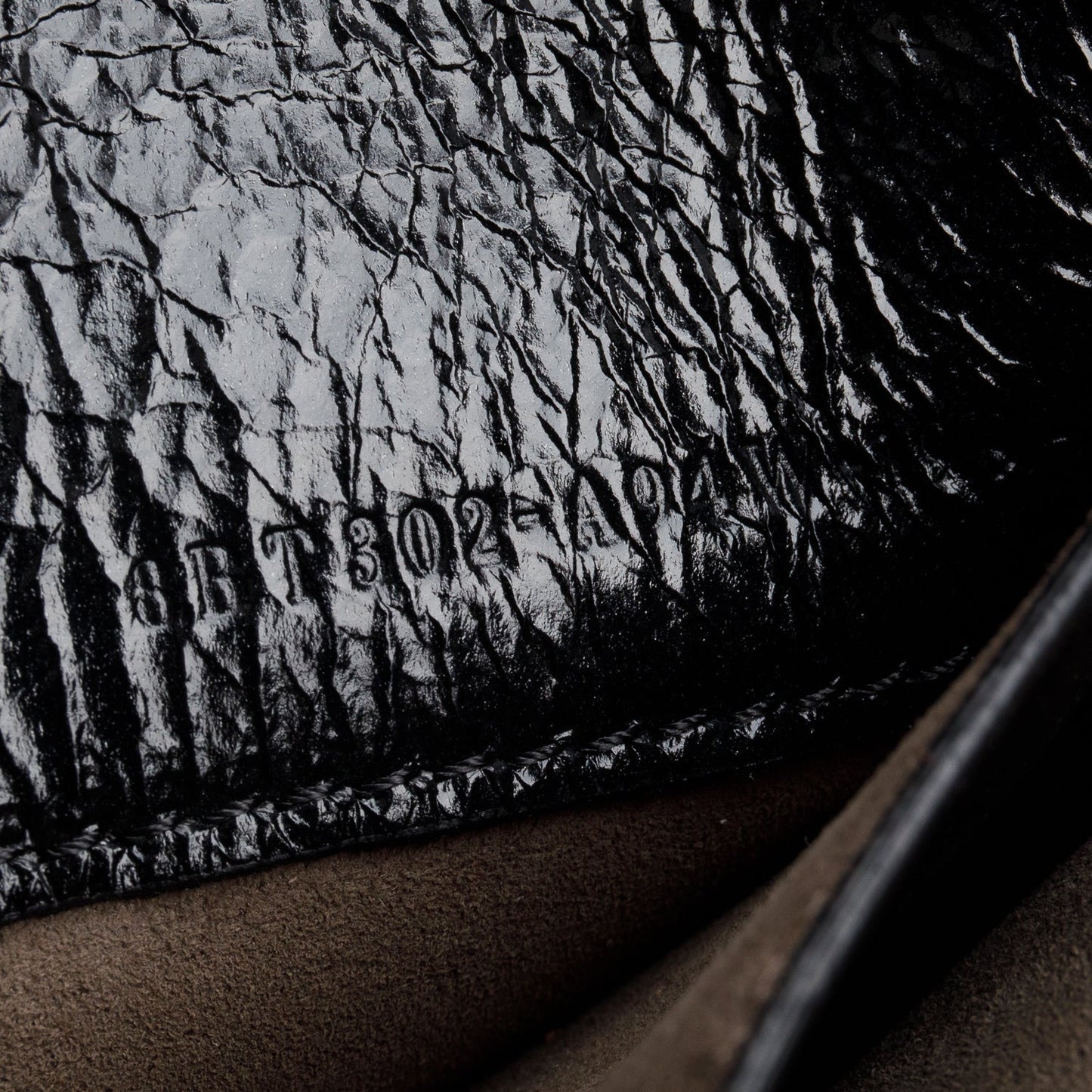 Fendi Black Leather Brown Suede FF Small Flip Bag