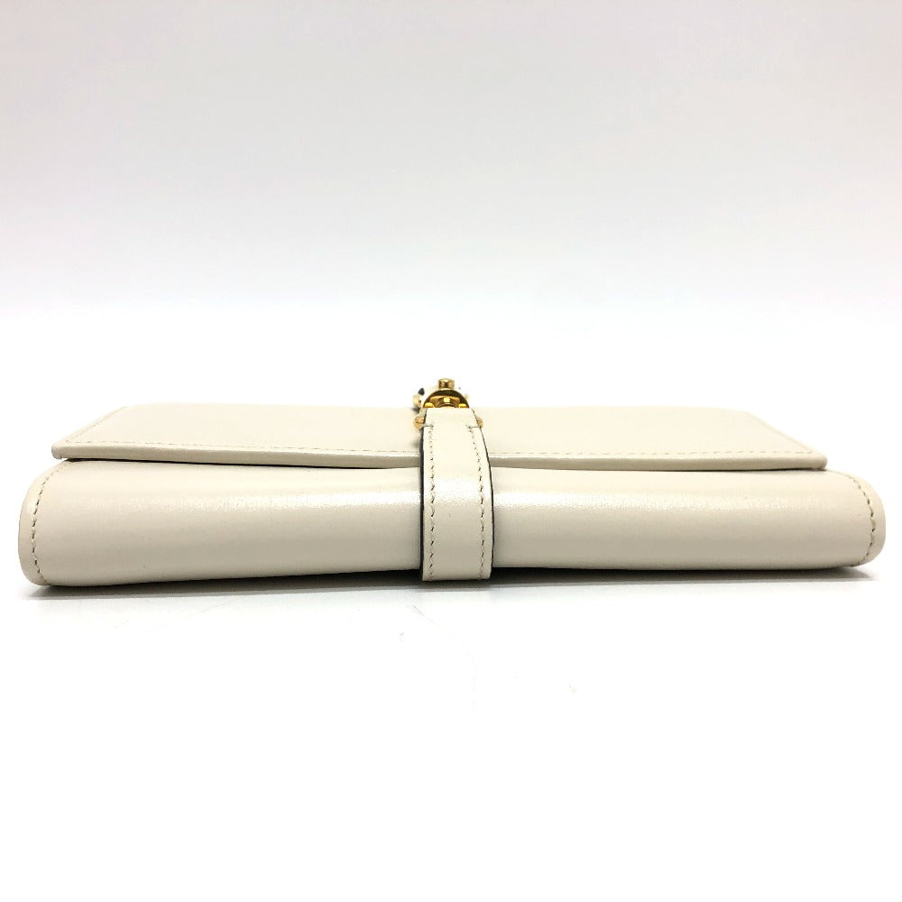 GUCCI Long Wallet Purse 652681 leather white Jackie 1961 Women